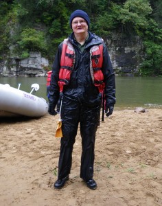 Sometime, shorts and a tee shirt are not the correct attire for whitewater rafting